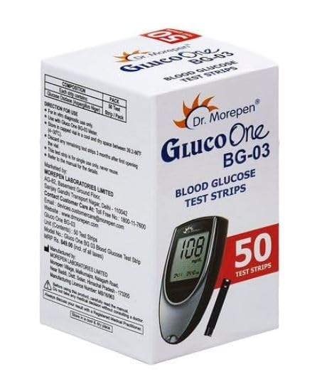 Dr. Morepen BG-03 Blood Glucose Test Strips 50 Pack